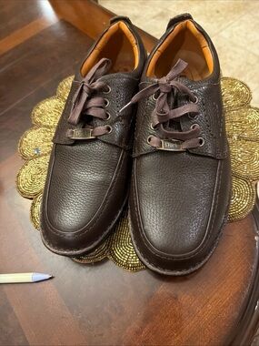 Duck Head Men's Brown Leather Lace-Up Slip-On Loafers - Dark Brown